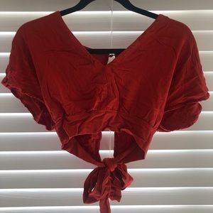 Orange Crop Top